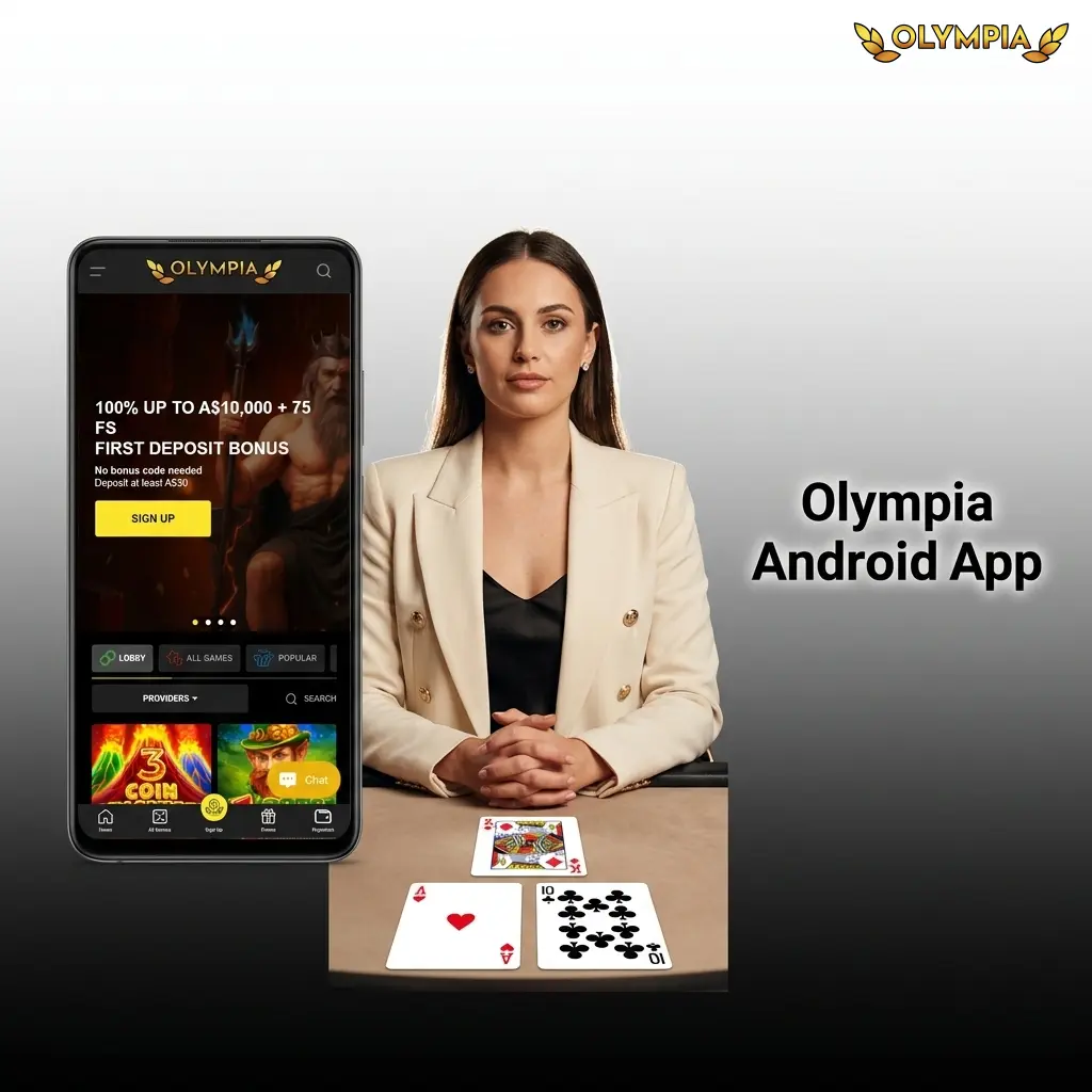 Olympia Android app APK download for mobile betting and casino games in Australia