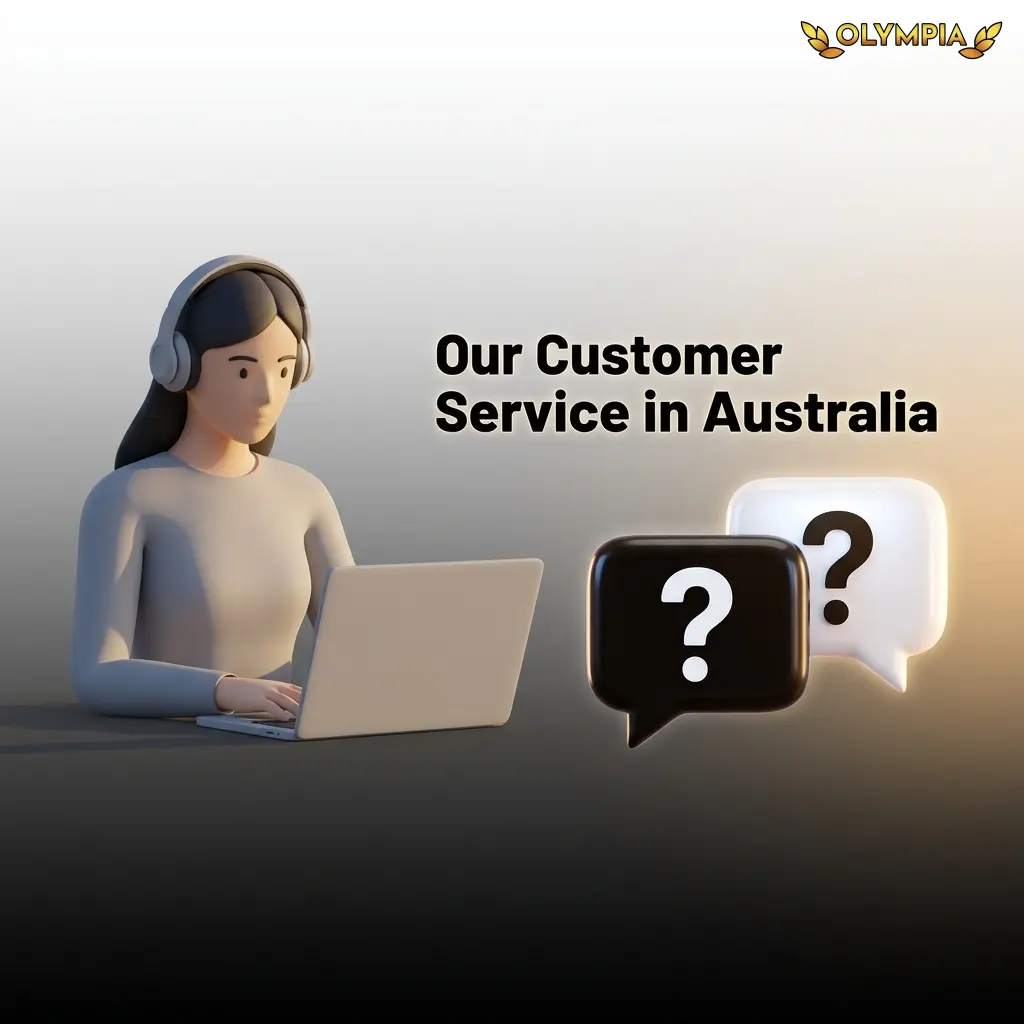 Olympia Casino 24/7 customer support options for Australian players including live chat and email contact methods